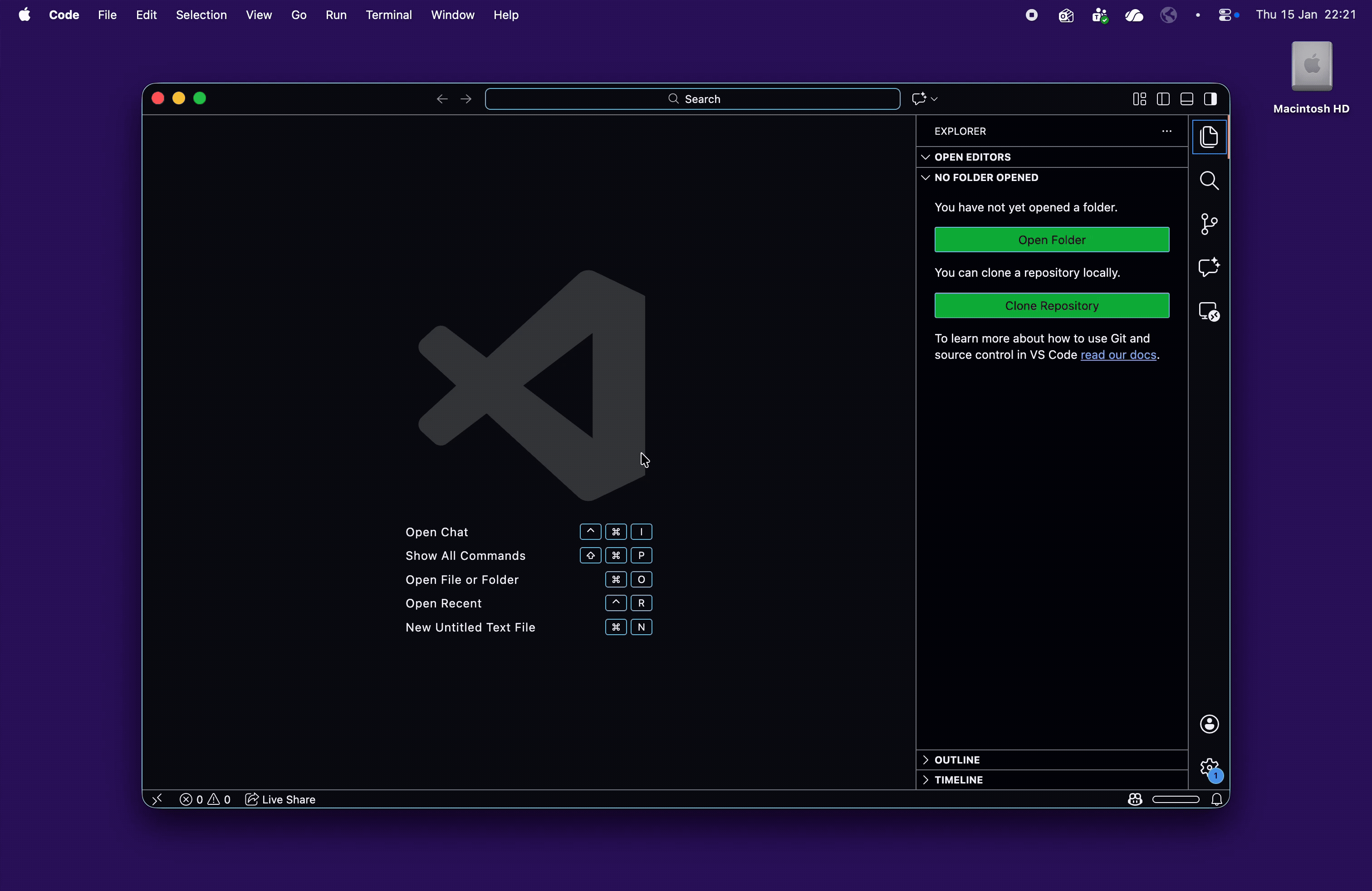 Reopen in Container Prompt
